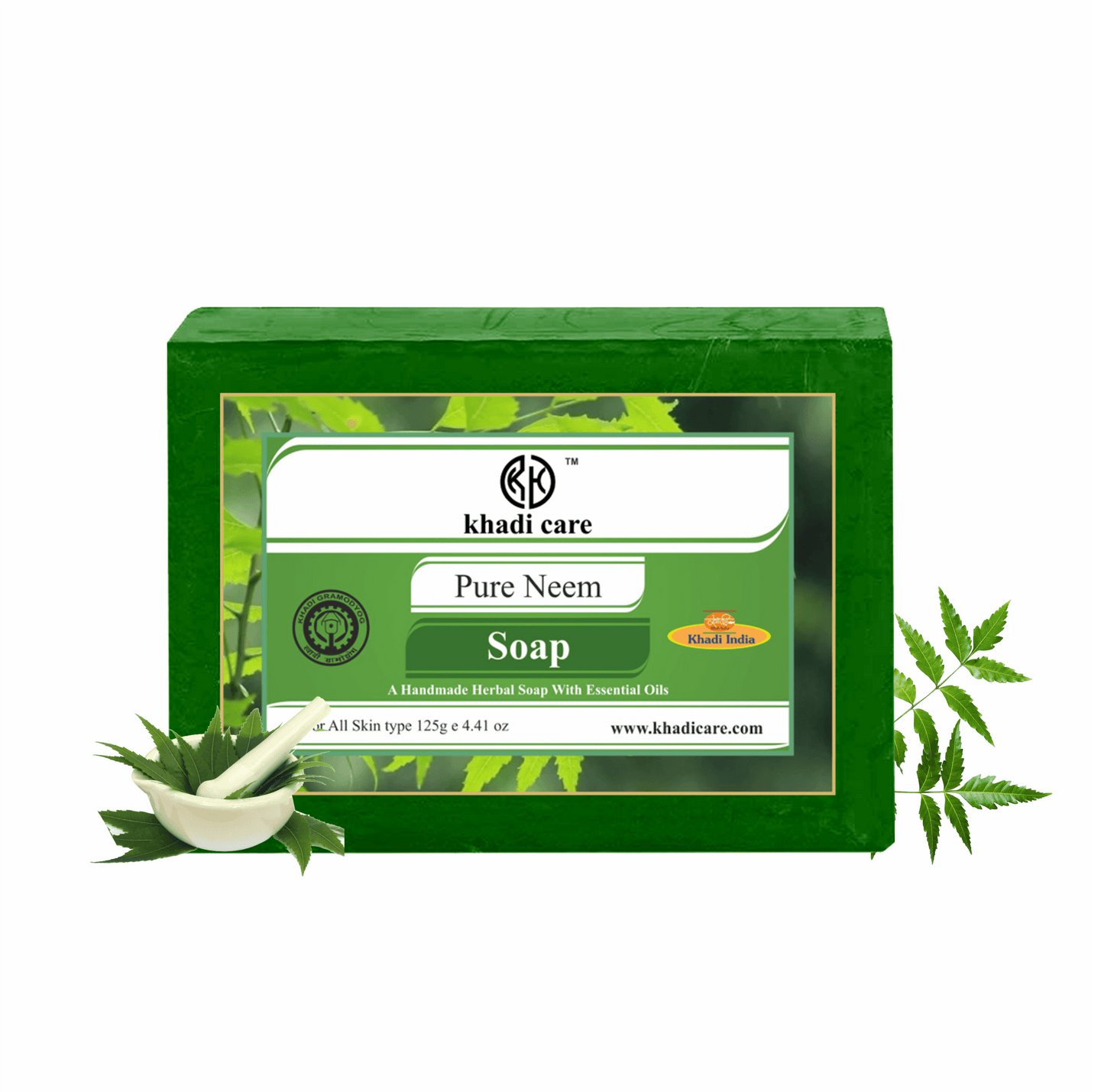 Khadi Care Herbal Pure Neem Soap - 125g