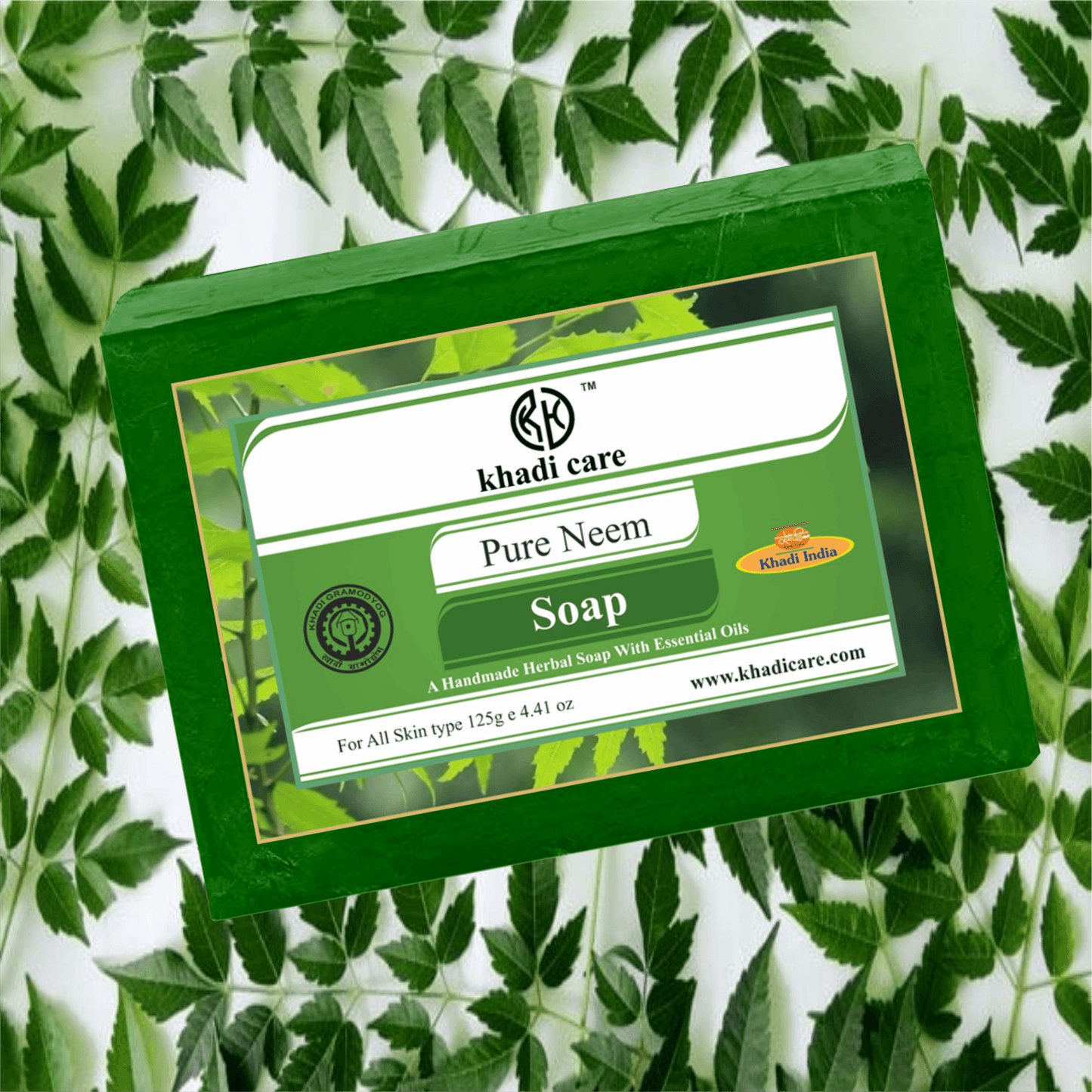 Khadi Care Herbal Pure Neem Soap - 125g