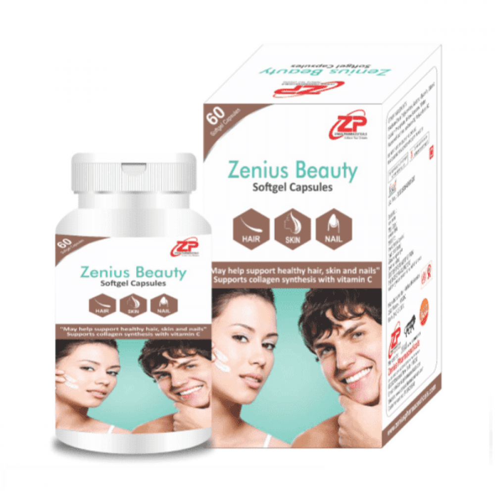 Zenius Beauty Capsule for Skin Hair and Nails Supplement (60 capsules)