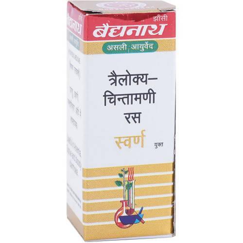 Baidyanath (Jhansi) Trailokya Chintamani Ras with Gold