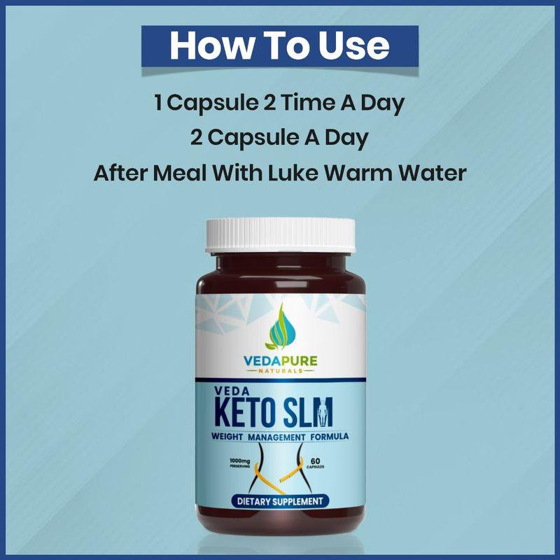 Vedapure Naturals Keto Slm Capsules Advanced Supports Metabolism Supplement - 60 Capsules