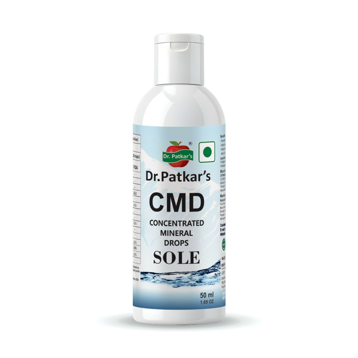 Dr. Patkar's Concentrated Mineral Drops Hydration Trace Supplement Increased energy levels (Cmd).1