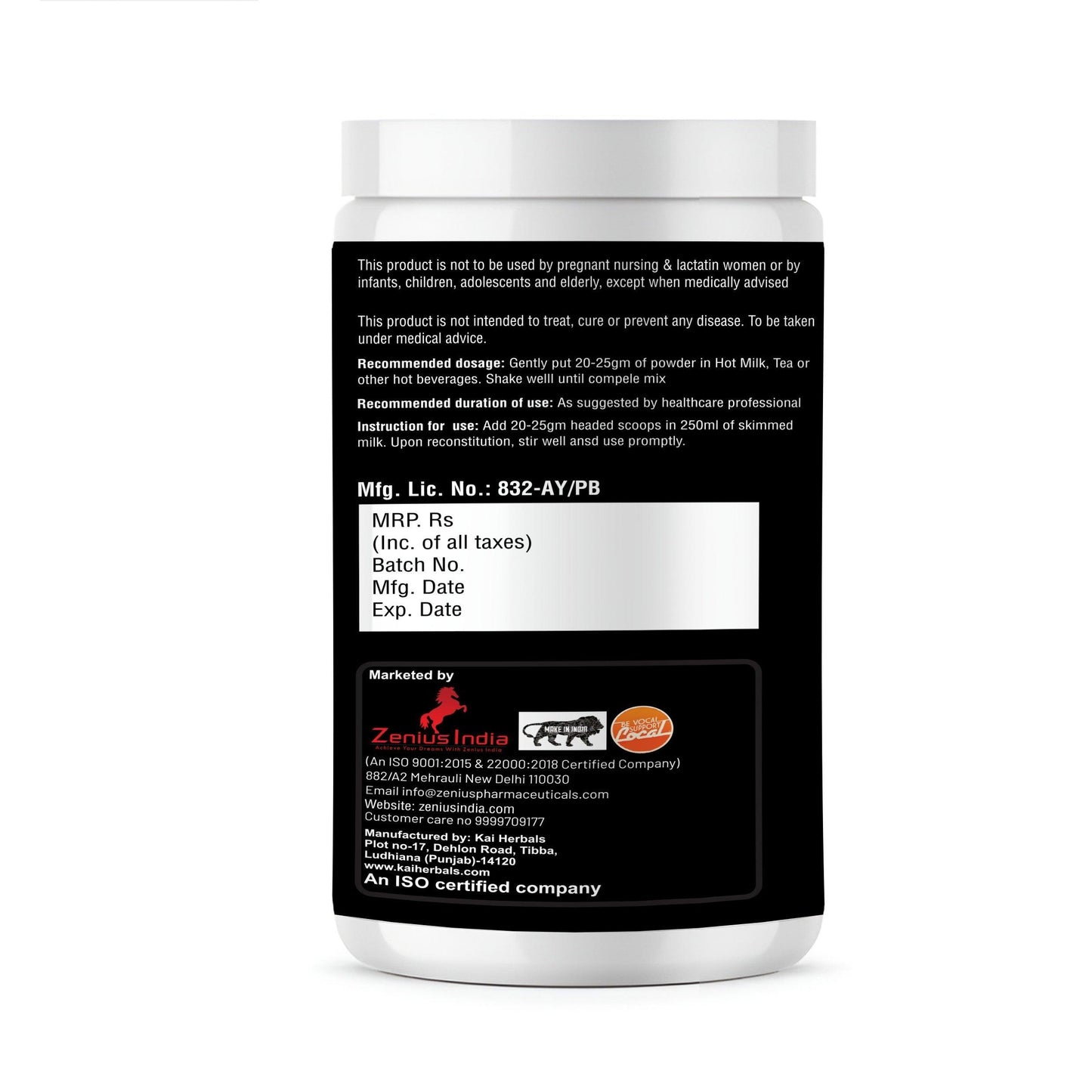 Zenius Protein Powder Digezyme | Faster Absorption | Boosts Stamina