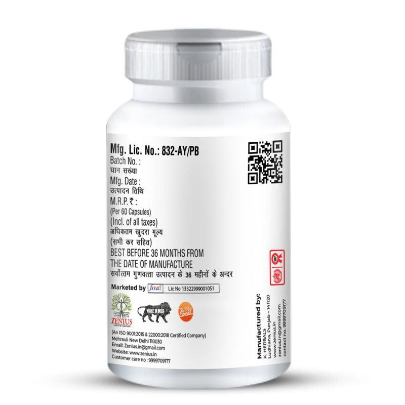Zenius snowhite Capsules - Skin Whitening Capsules for Skin Whitening and Dark Circle Removal - 60 Capsules