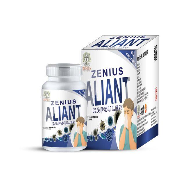 Zenius Aliant Capsules - Allergy Care Capsule, Immunity Booster Supplement, Relief from Allergies - 60 Capsules