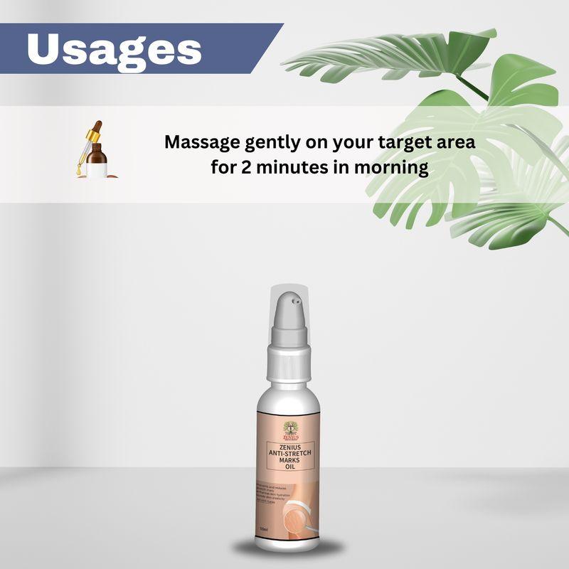 Zenius Anti Stretch Marks Oil - 50ml Oil