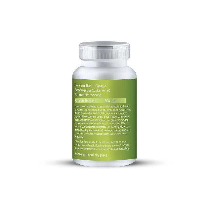 Zenius Green Green Capsules - Green Tea Capsules for Green Tea, Weight Loss, and Immunity - 60 Capusles