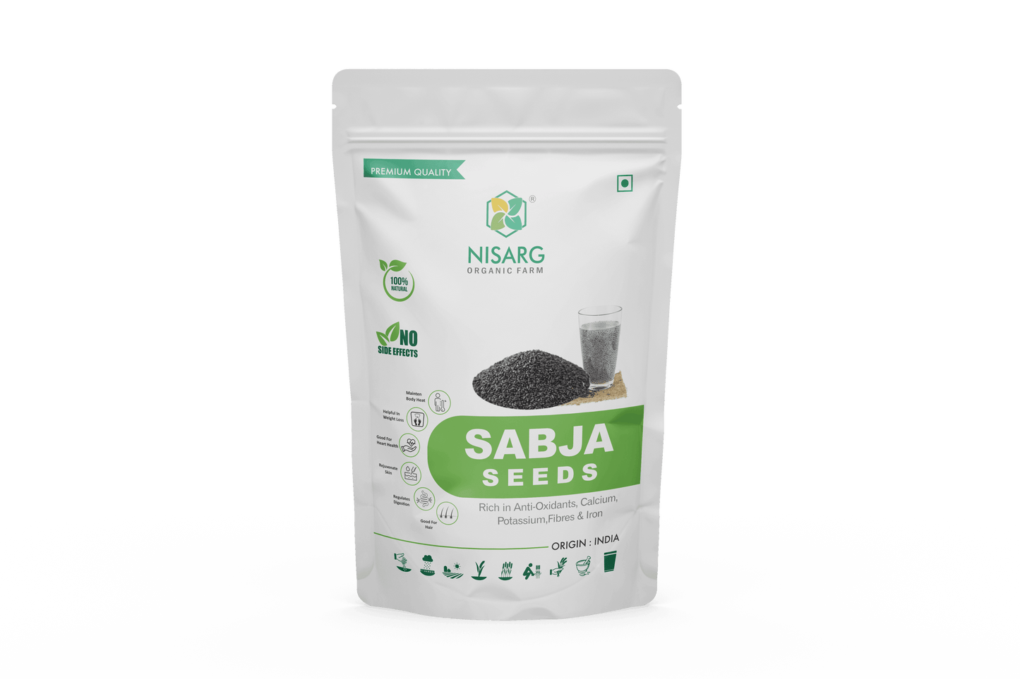 Nisarg Organic Sabja Seeds
