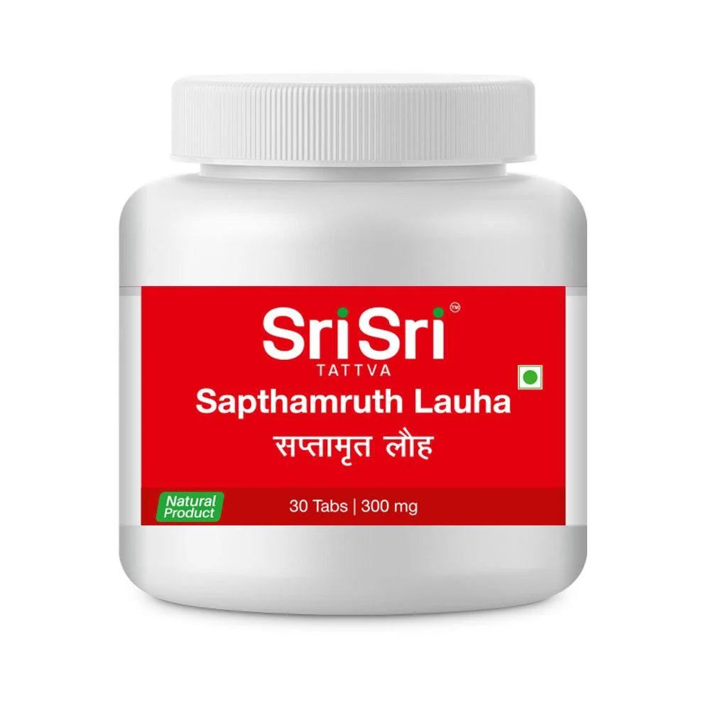 Sri Sri Tattva Sapthamruth Lauha Tablet - 300 mg - 30 Tablets