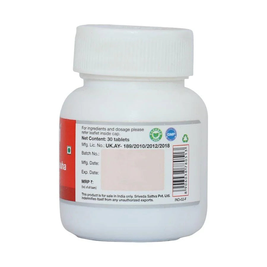 Sri Sri Tattva Sapthamruth Lauha Tablet - 300 mg - 30 Tablets