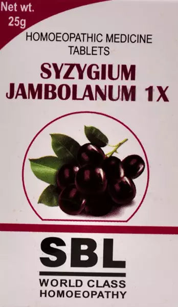 SBL Syzygium Jambolanum Trituration Tablet 1X - 25gm (Pack of 2)