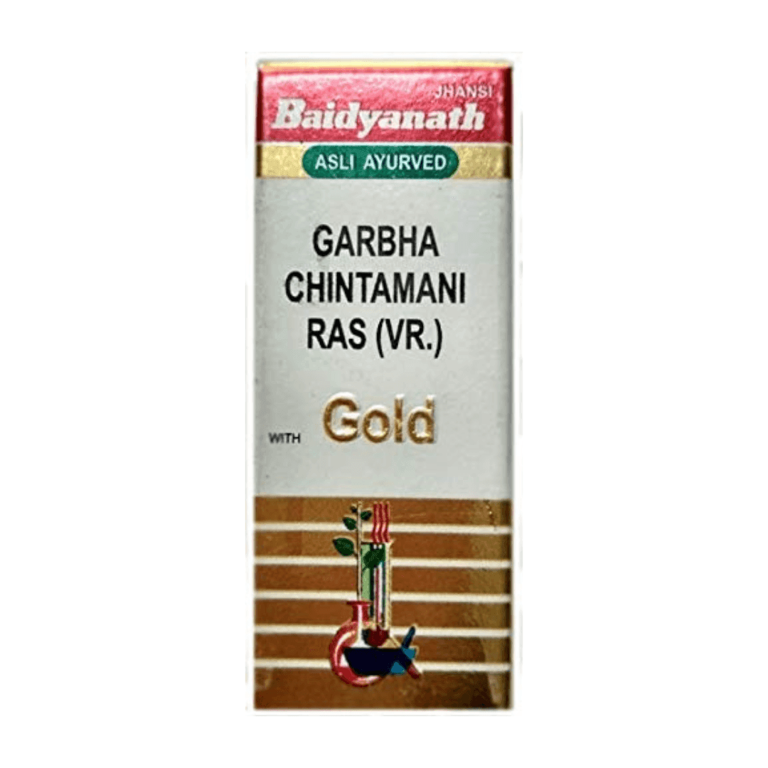 Baidyanath (Jhansi) Garbha Chintamani Ras (Vr.) with Gold Tablet