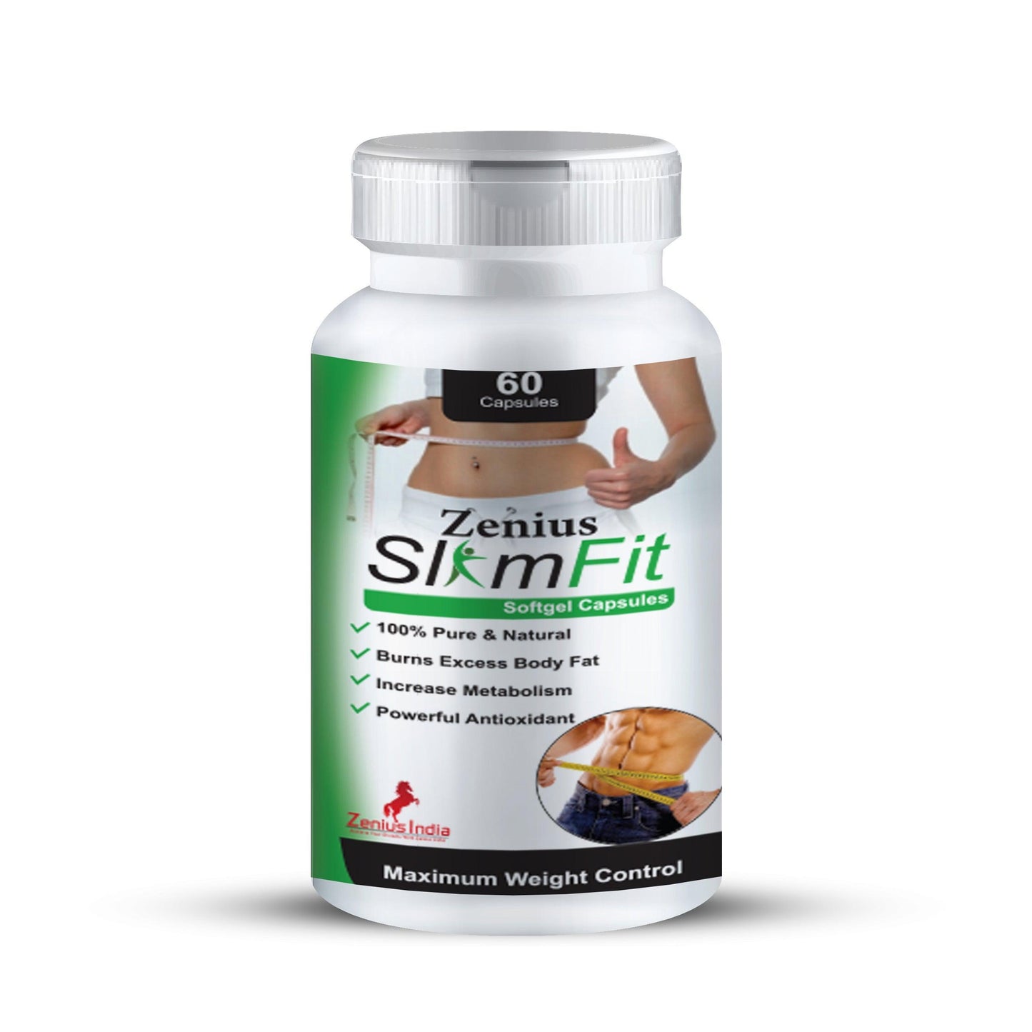 Zenius Slim Fit Capsule For weight loss medicine ayurvedic fat burner (60 Capsules)