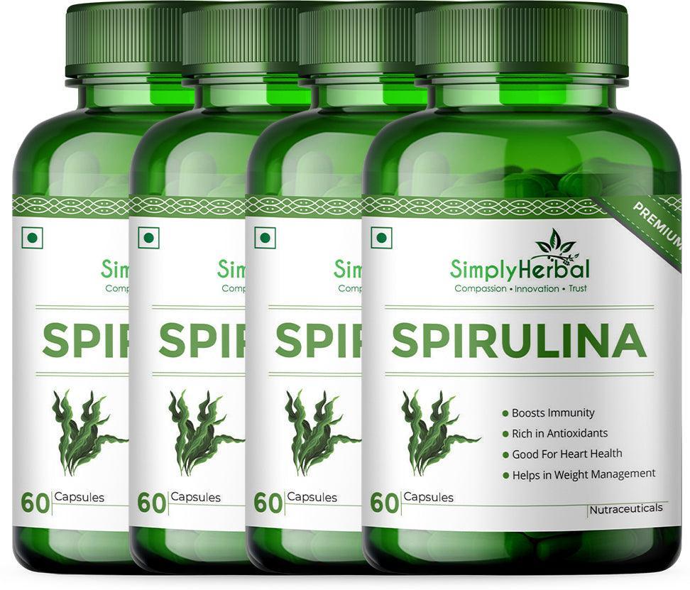 Simply Herbal Spirulina Capsules - 60 Capsules