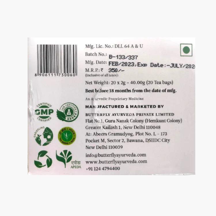 Butterfly Ayurveda Suprabhat Chai - Tulsi Mulethi Green Tea
