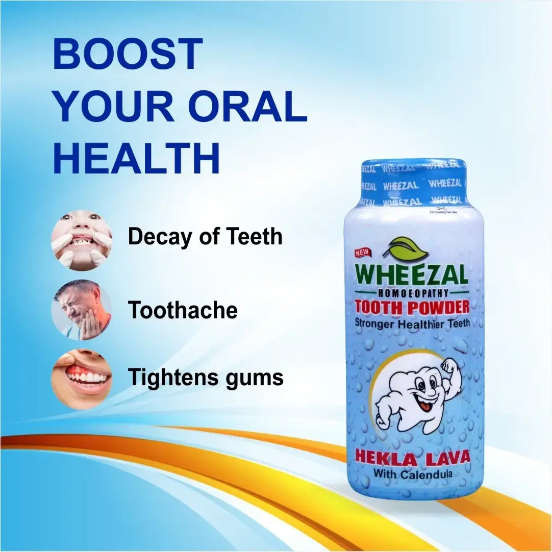 Wheezal Hekla Lava with Calendula Tooth Powder - 100gm
