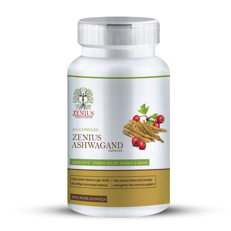 Zenius Ashwagand Capsules - Ashwagandha Capsules for Immunity and General Wellness - 60 Capsules