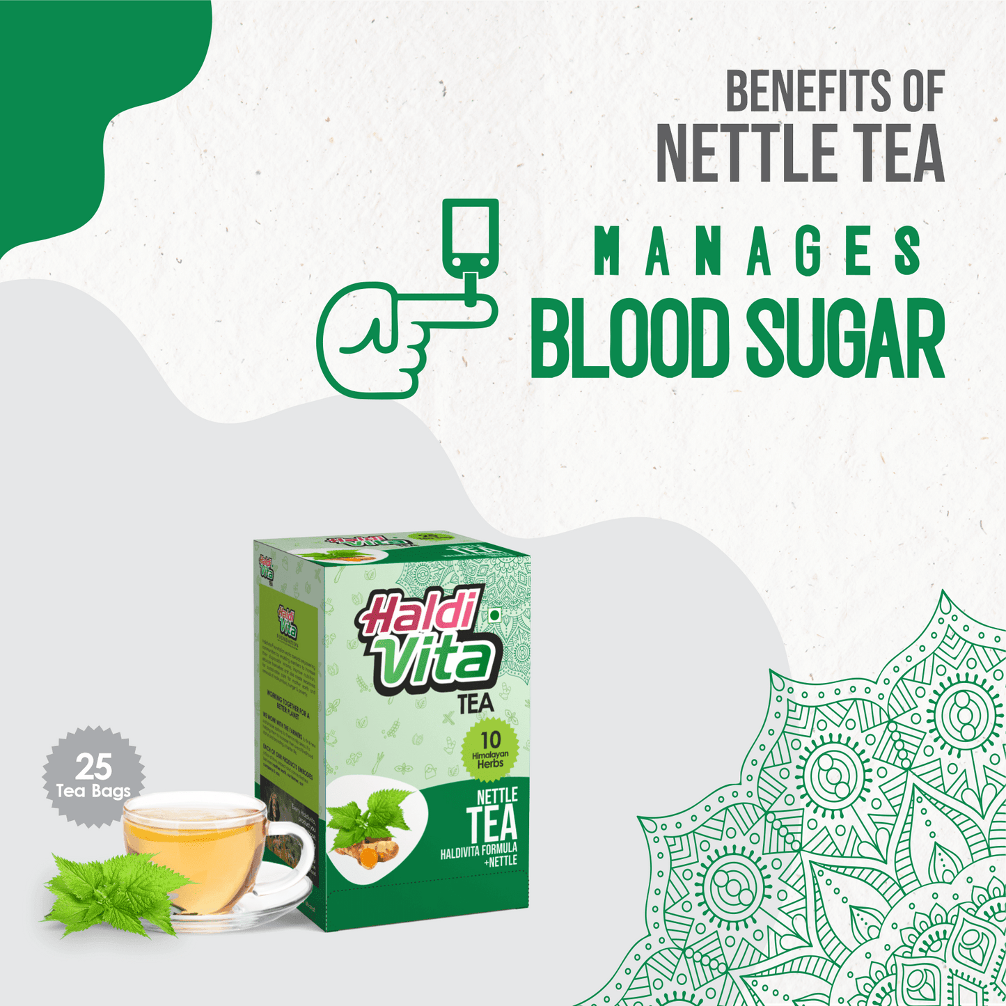 Haldi Vita Tea Haldivita Nettle tea (25 tea bags)