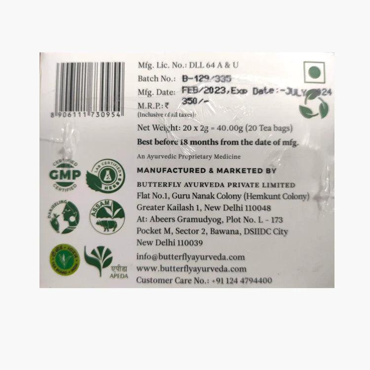 Butterfly Ayurveda Tea Potpourri 20 Assorted Tea Bags (40gm)