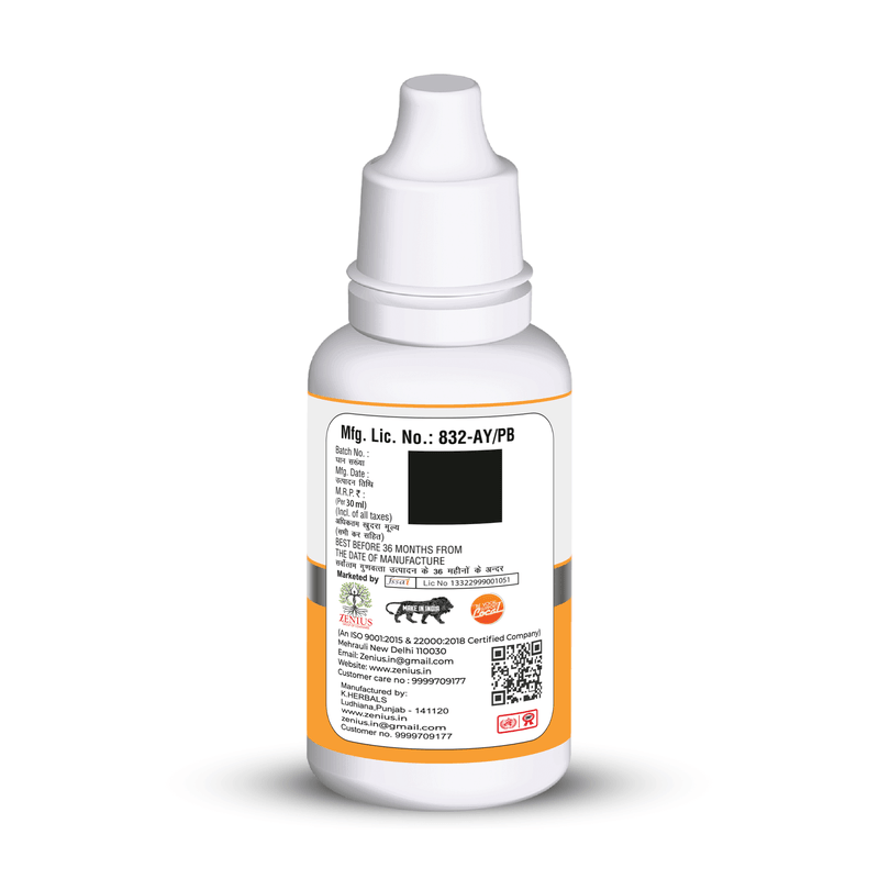 Zenius Haldi Drop - Turmeric Extract Drops for Immunity Boost, Inflammation Relief, and Healing - 30ml Drops