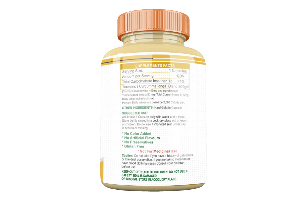 Divya Shree Turmeric Capsule for Even Skin Tone, Provide Anti-Aging Effects, Immunity booster, Ayurvedic Formula  60 Capsule, Jeevan Care Ayurvedic