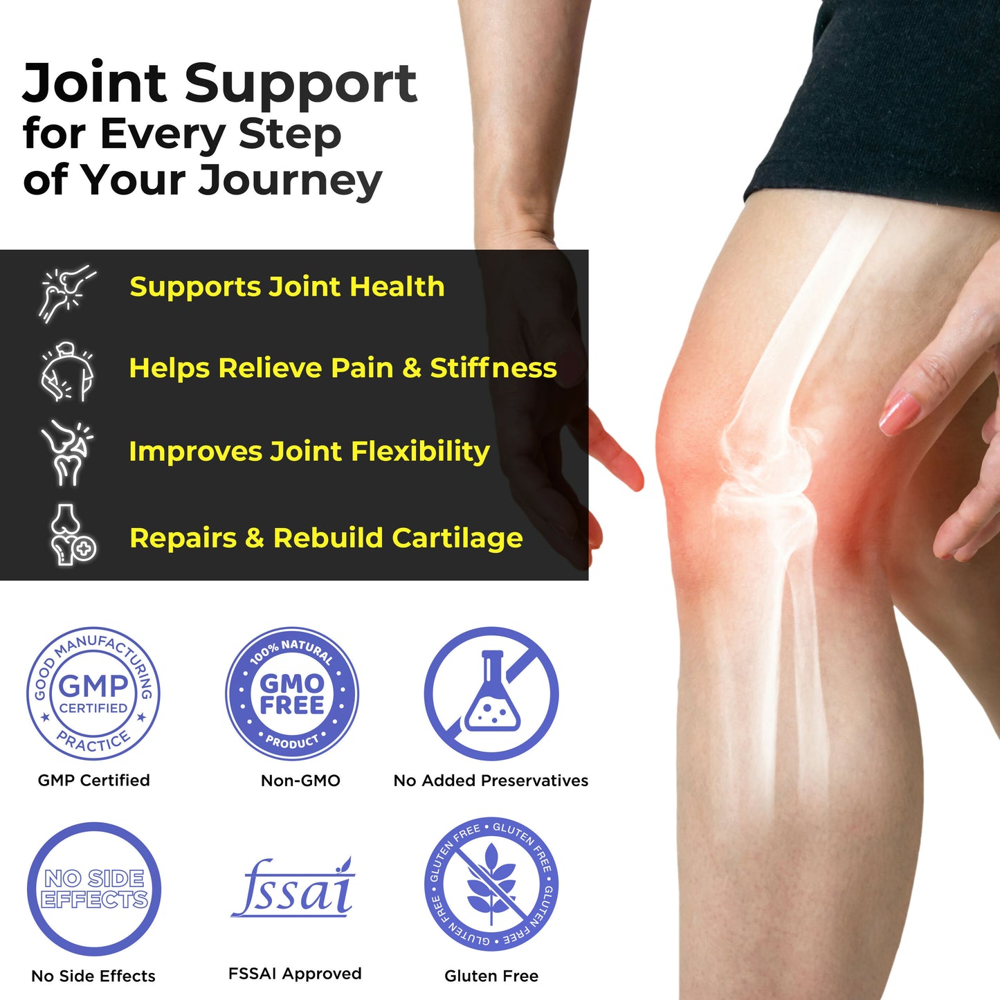 Health Veda Organics Glucosamine Chondroitin Tablet - 4520mg | For Joint Health