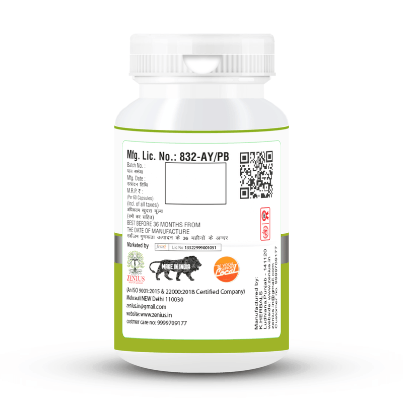 Zenius Ashwagandha Tablet - for Stress Relief and Energy-Boosting Tablets for Mental Clarity and Vitality - 60 Tablets