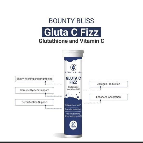 Bounty Bliss Gluta C Fizz Effervescent Tablets Glutathione Vitamin C