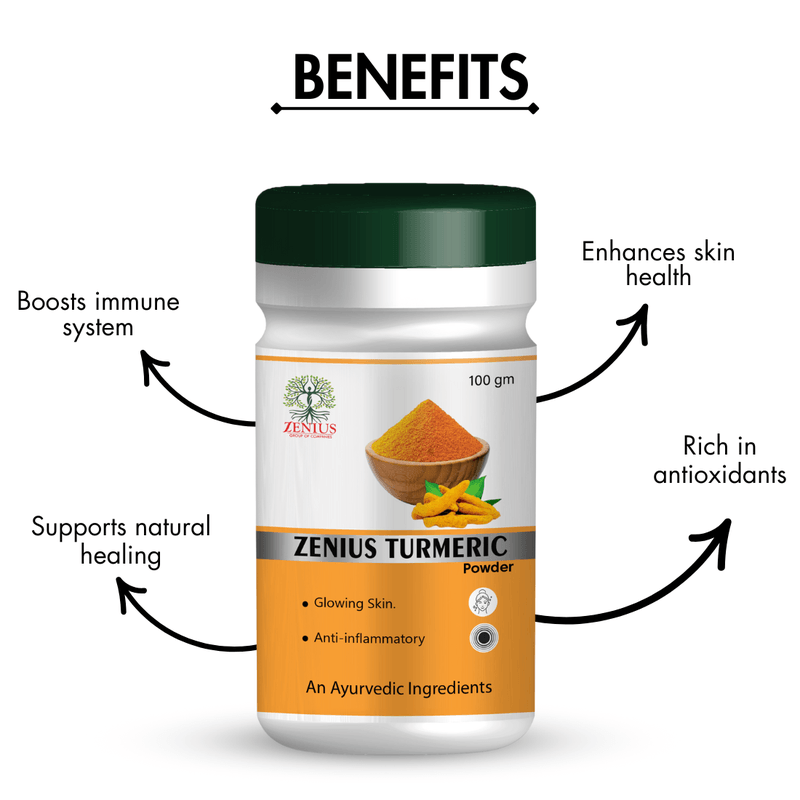 Zenius Turmeric Powder - 100gm Powder