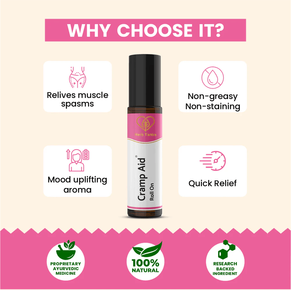 Herb Tantra Cramp Aid Roll On for Menstrual Cramps