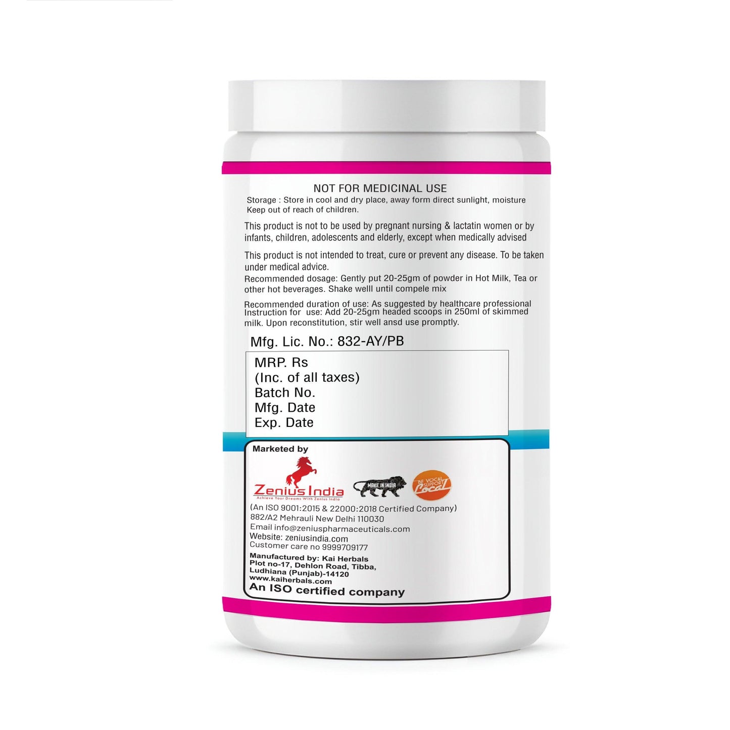 Zenius Women Health Powder - energy booster for women
