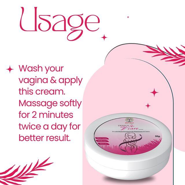 Zenius V Care Cream - Vagina Whitening Cream for Vaginal Tightening and Whitening - 50gm Cream