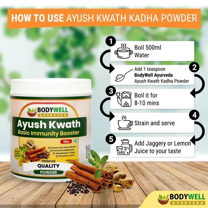 BodyWell Ayush Kwath Kadha Powder - 100gm Powder