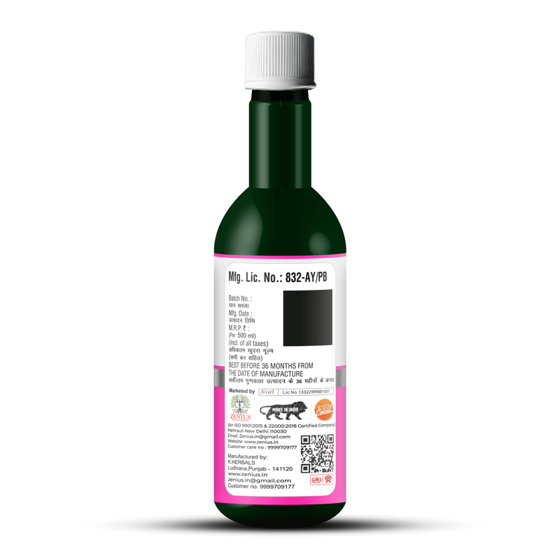 Zenius Lady Care Juice - Hormonal Balance, Menstrual Health, and Vitality Booster for Women - 500ml Juices