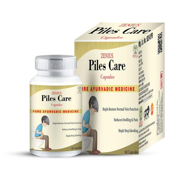 Zenius Piles Care Capsules - Hemorrhoids Capsules and Tablets for Piles Treatment and Relief - 60 Capsules