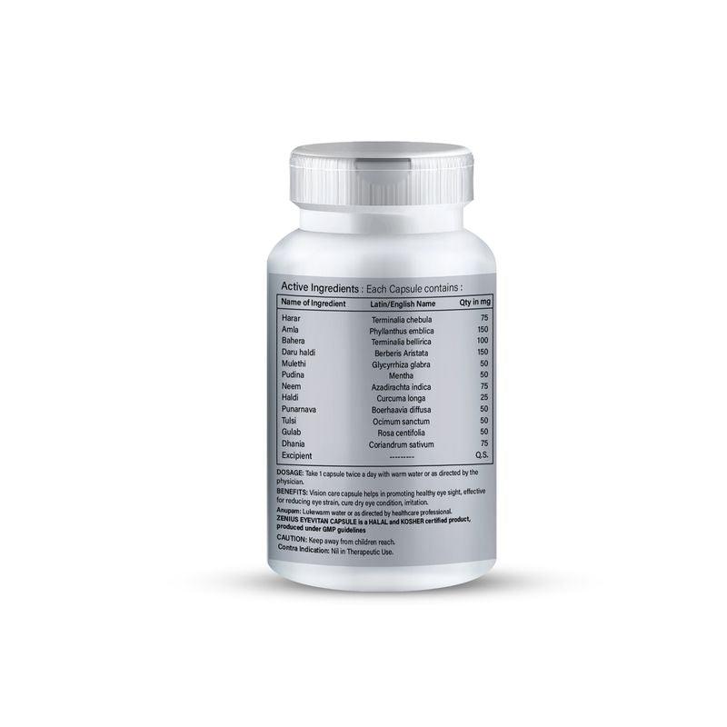 Zenius Eyevitan Capsules - Eye Care Capsules for Eye Care, Retina Health, and Vision Improvement - 60 Capsules