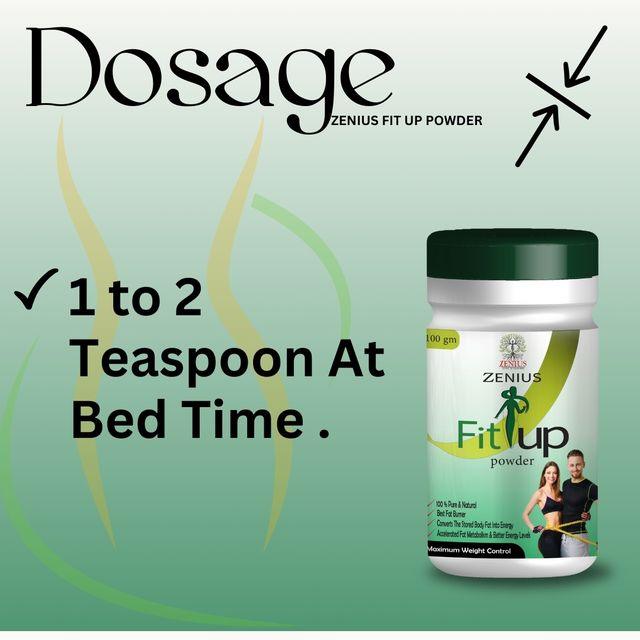 Zenius Fit Up Powder - weight loss Supplements and Tablets for Weight Loss and Management - 100g Powder