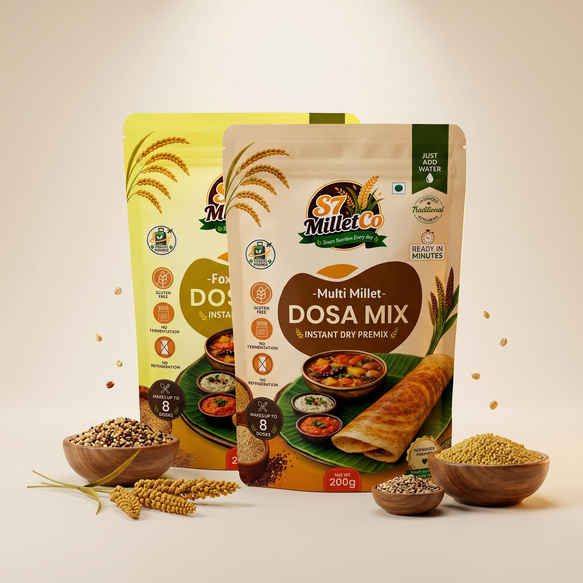 S7 Millet Dosa Duo | Just Add Water | 400g