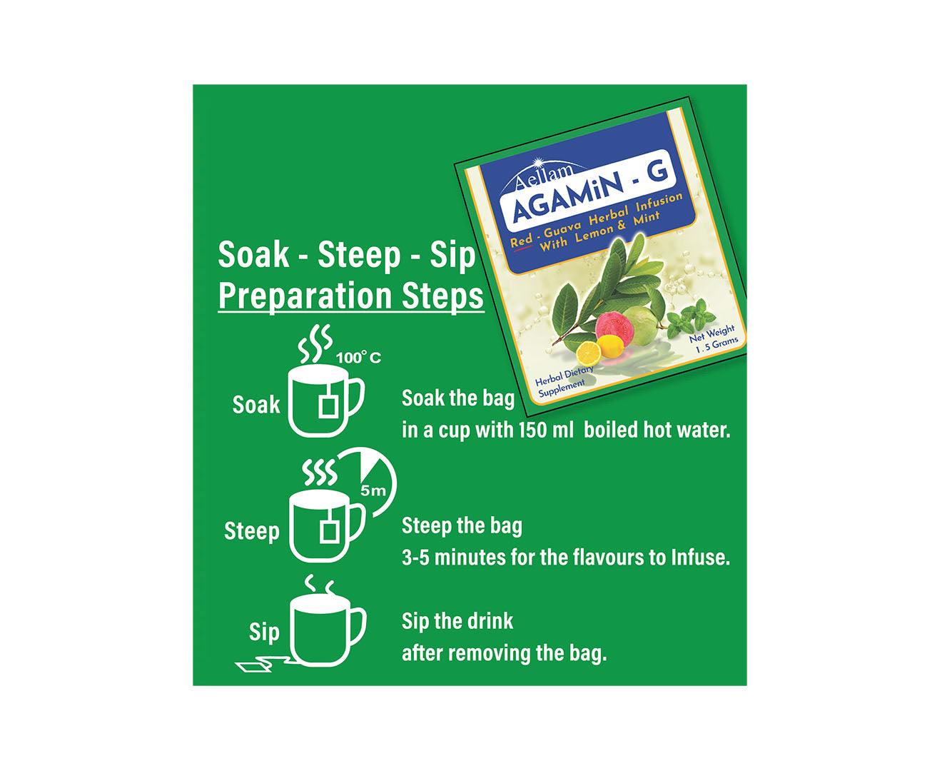 Aellam Agamin-G Herbal Infusion Dip-Tea