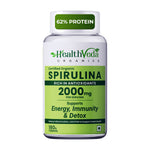 Health Veda Organics Spirulina Tablet - 2000mg for Weight Management & Immunity