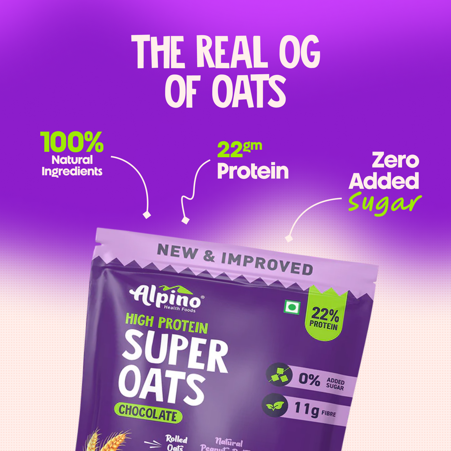 Alpino High Protein Super Oats Chocolate, 400 gm