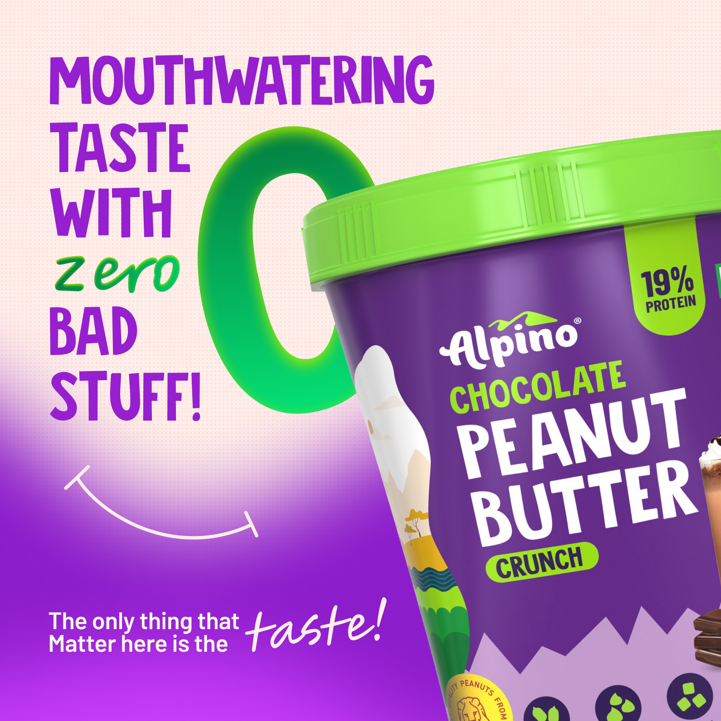 Alpino Chocolate Peanut Butter Crunch, 1 kg