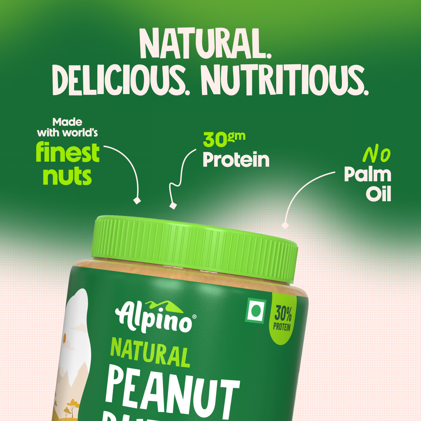Alpino Natural Smooth Peanut Butter