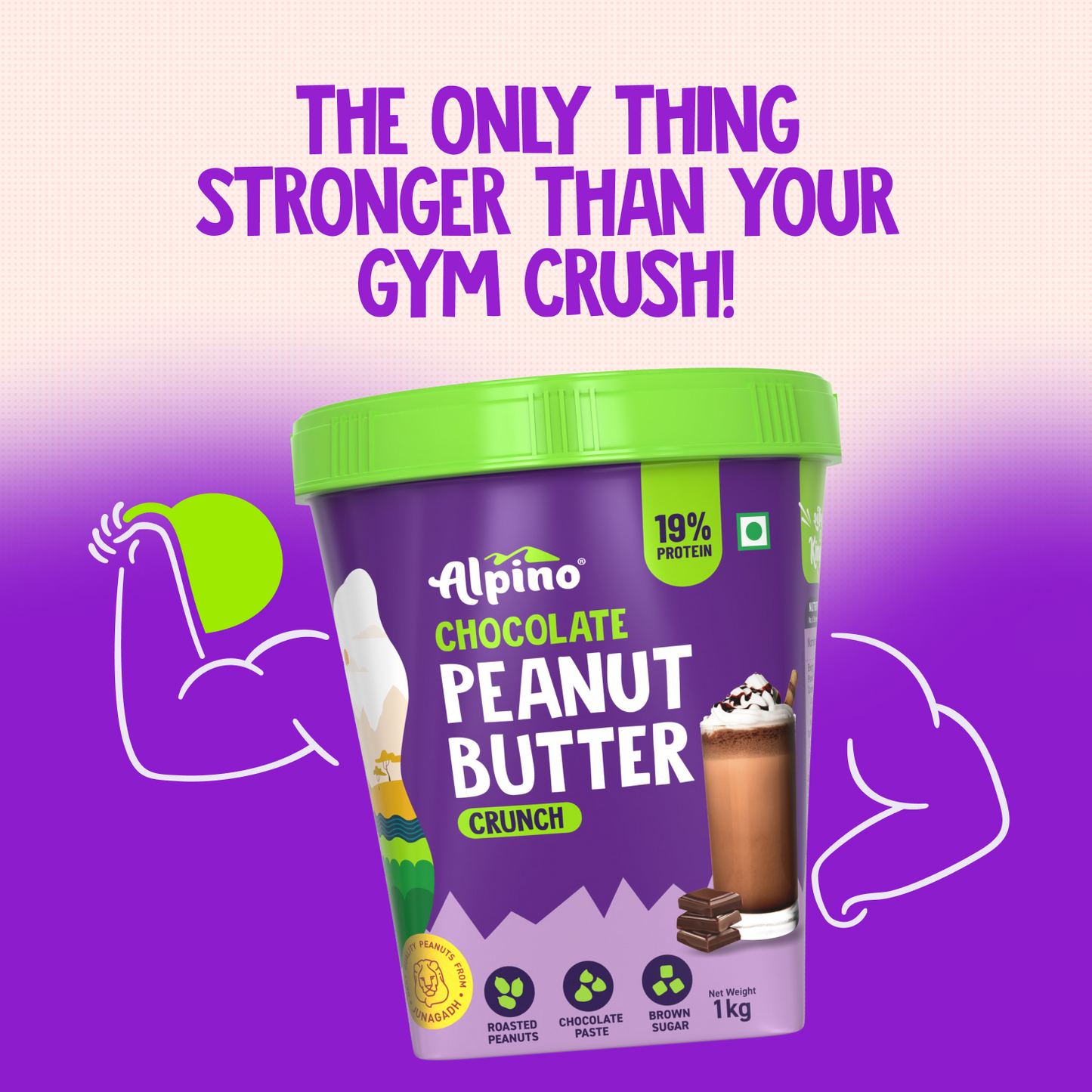 Alpino Chocolate Peanut Butter Crunch, 1 kg