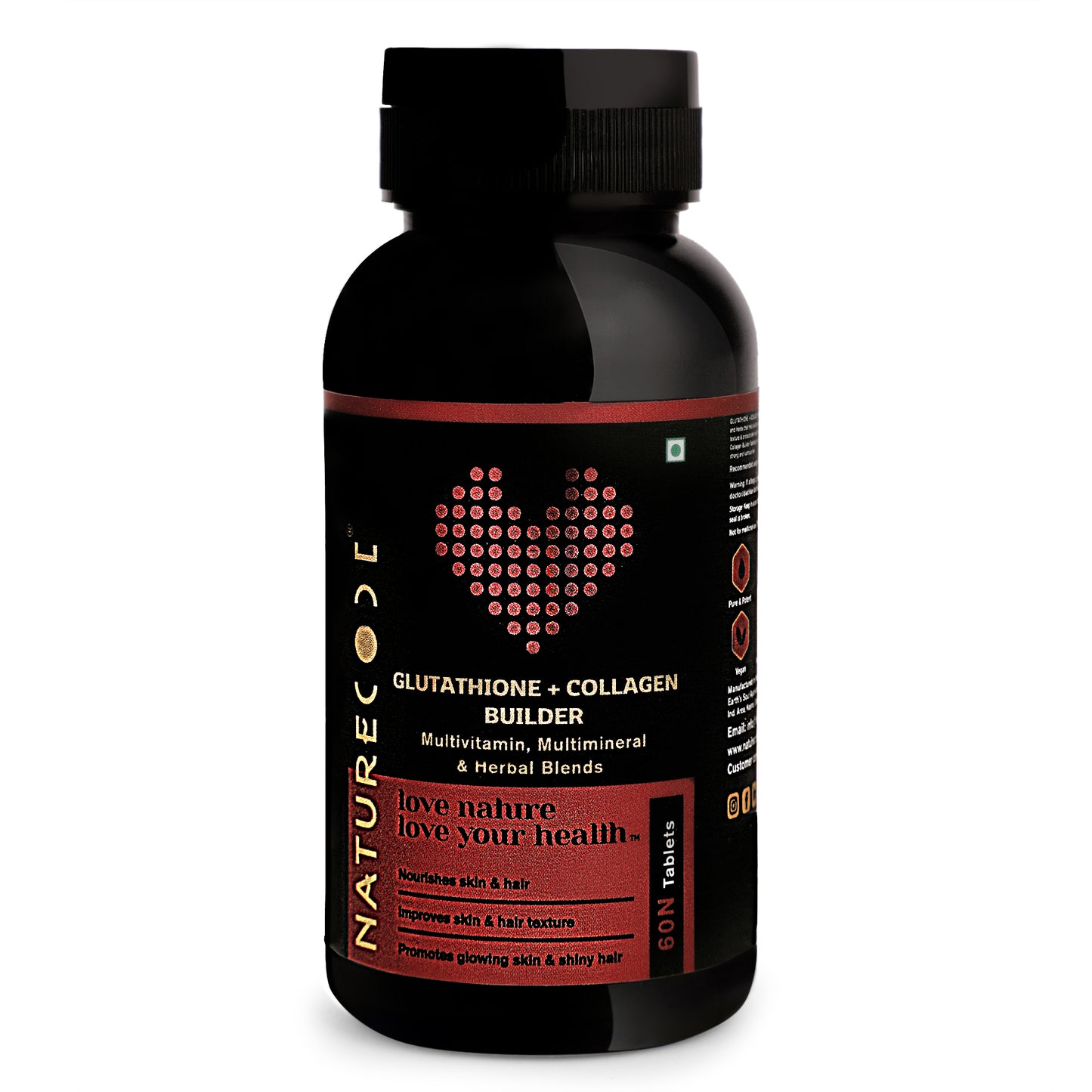 Nature Code Glutathione + Collagen Builder Tablet - 60 Capsules