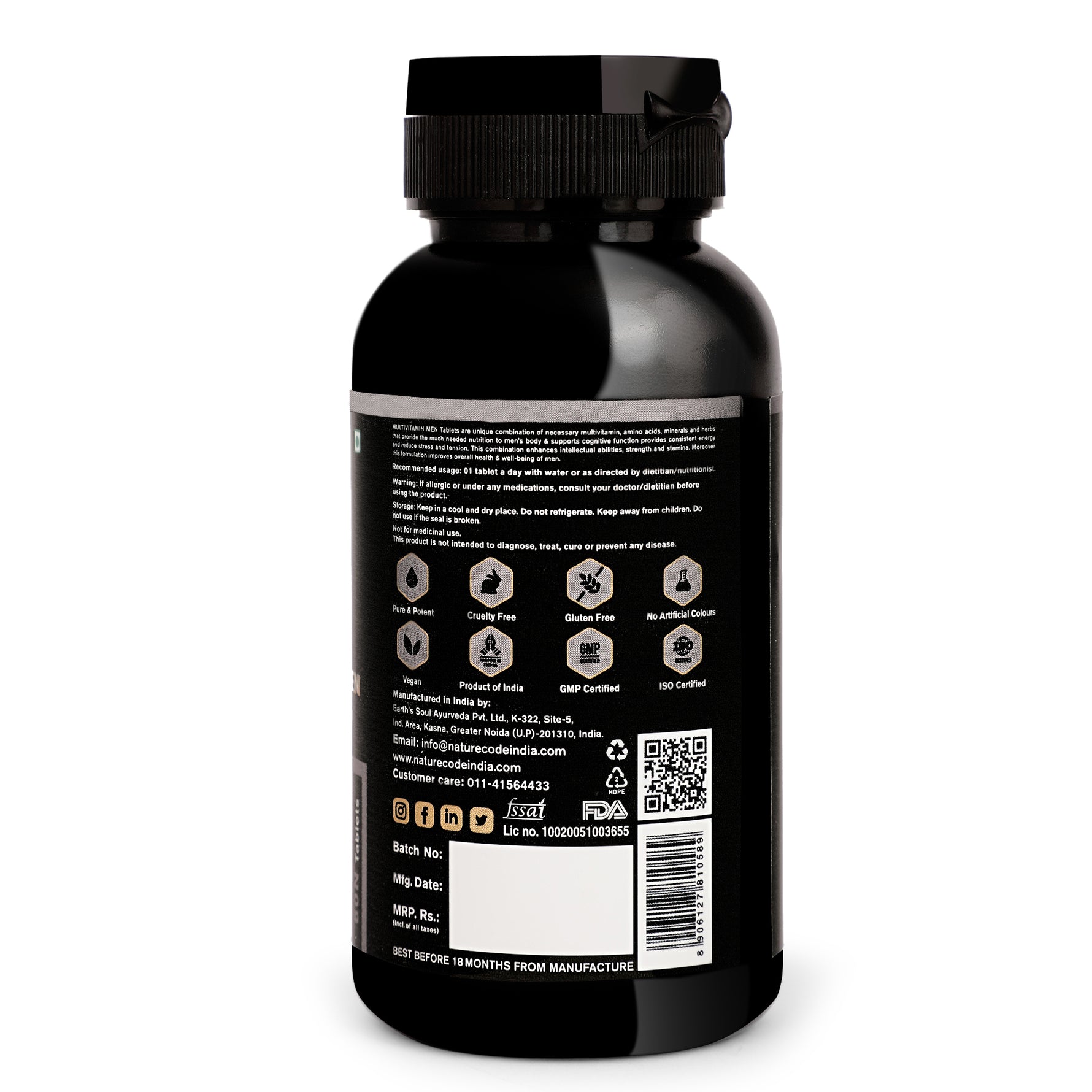 Nature Code Multivitamin Men Tablet - 60 Tablet