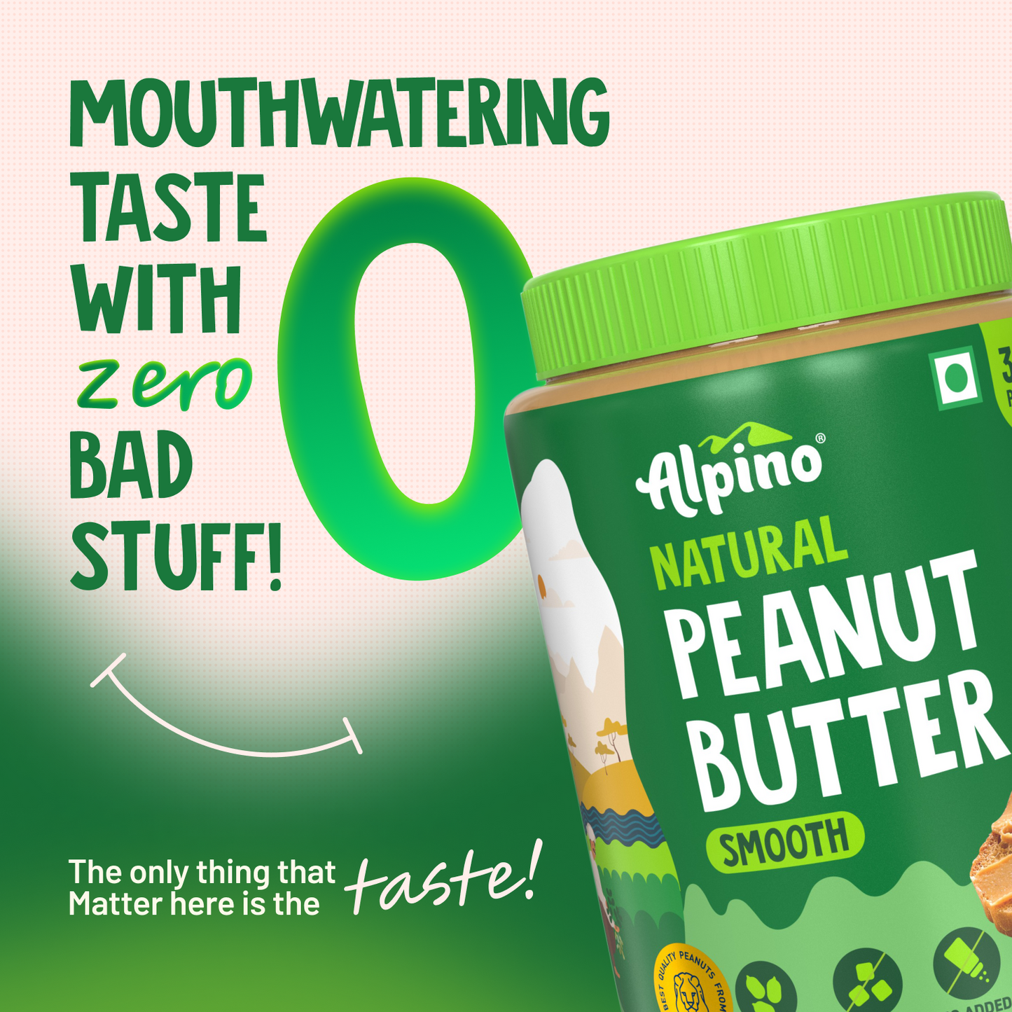 Alpino Natural Smooth Peanut Butter