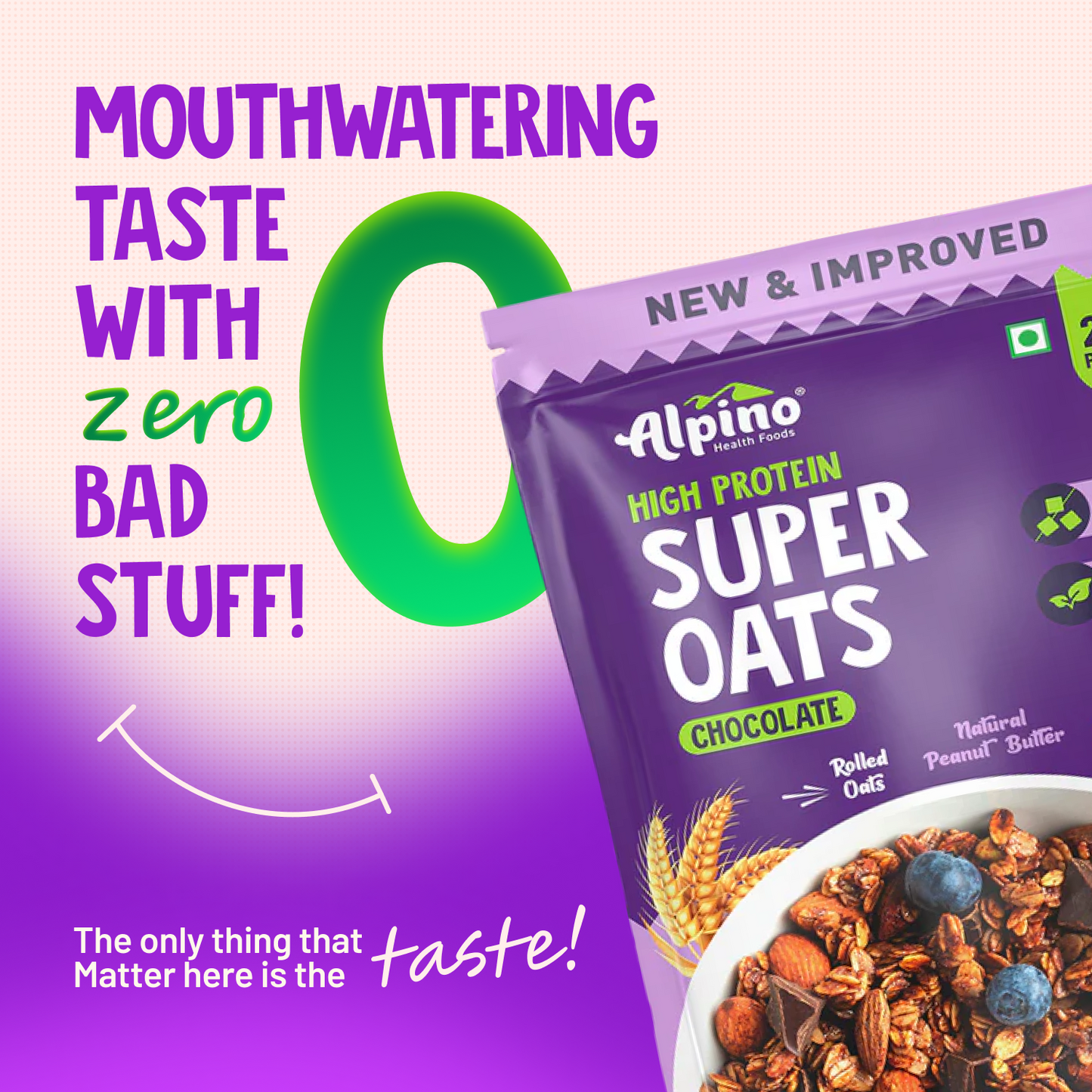 Alpino High Protein Super Oats Chocolate, 400 gm