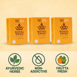 Royal Swag Herbal Cigarettes Frutta Flavour - Tobacco Free (60 Sticks - Pack of 3)