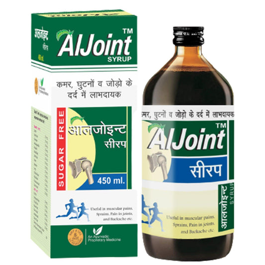 AMBIC Aljoint Pain Relief Syrup Ayurvedic Syrup for Joint Pain & Muscular Support 450ML